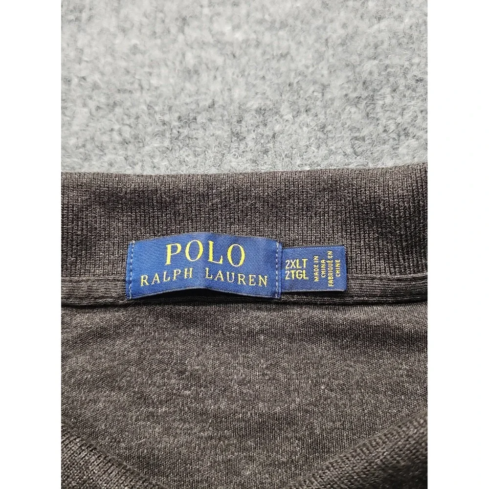 Polo Ralph Lauren Polo Shirt Mens XXL 2XLT Gray Short Sleeve